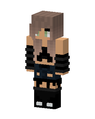 Ombre Edgy Girl Minecraft skin