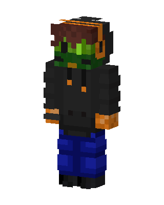 Black Player Boy skin, 3D preview