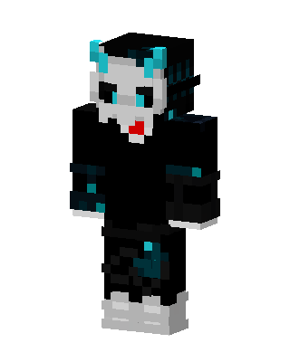 Black Villain Boy skin, 3D preview