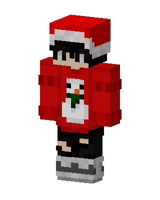 Snowman Sweater Boy skin, 3D preview