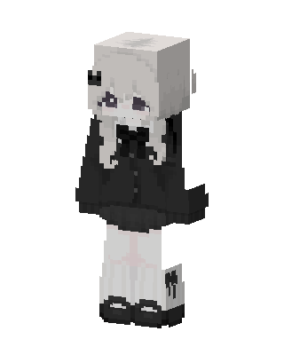 White Anime Girl Minecraft skin