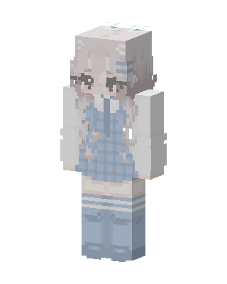 Plaid Pastel Girl skin, 3D preview
