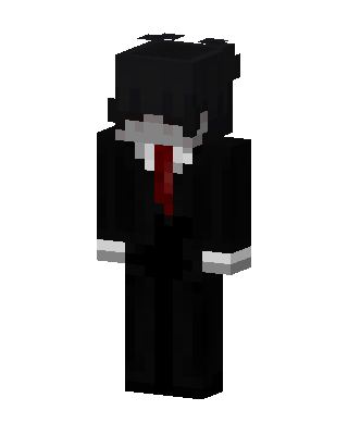 Black Villain Boy skin, 3D preview