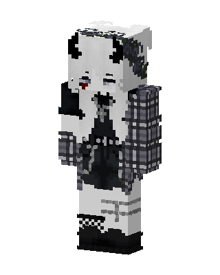 Monochrome Red Eye skin, 3D preview
