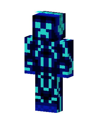 Neon Creeper Minecraft skin