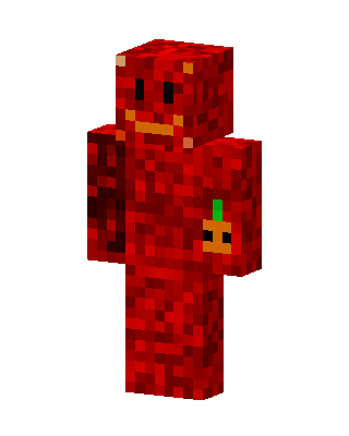 Red Pumpkin Guy skin, 3D preview