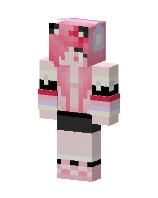Pink Anime Girl Minecraft pink skin