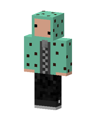 Mint Chip Hoodie skin, 3D preview