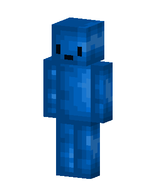 Blue Blob skin, 3D preview