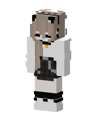 Panda Hoodie Girl Minecraft skin