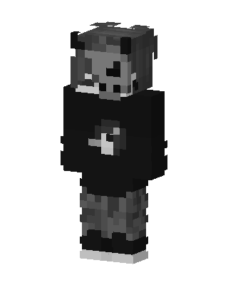 Gray Gamer Boy Minecraft skin