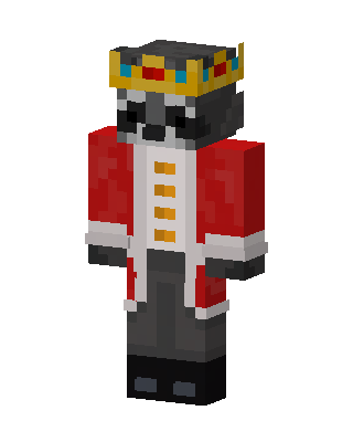 Ranboo With Crown skin, 3D preview