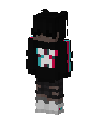 Glitch Hoodie skin, 3D preview