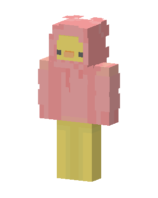 Duck Hoodie skin, 3D preview