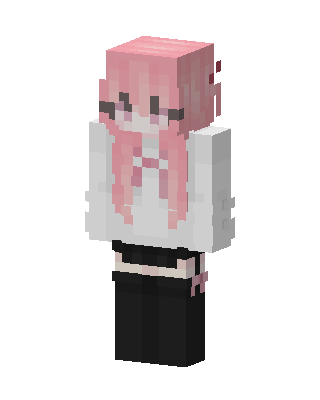 Pink Student Girl Minecraft skin