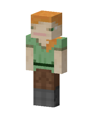 Green Mob Girl Minecraft skin