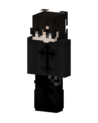 Black Villain Boy Minecraft skin