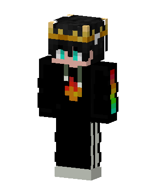 Crowned Rainbow Hoodie skin, 3D preview