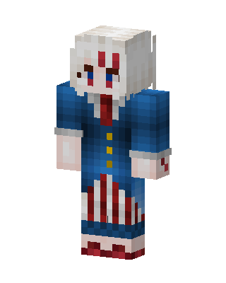 Blue Costume skin, 3D preview