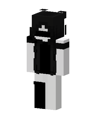 Monochrome Girl skin, 3D preview
