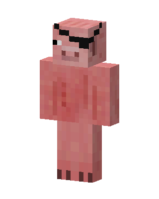Pirate Pig skin, 3D preview