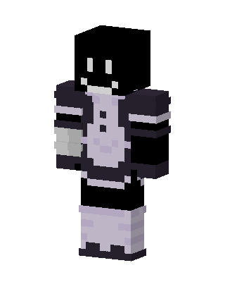 Black Fighter Minecraft PvP skin