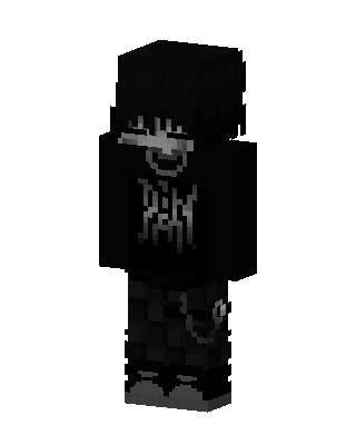 Emo Hoodie Boy skin, 3D preview
