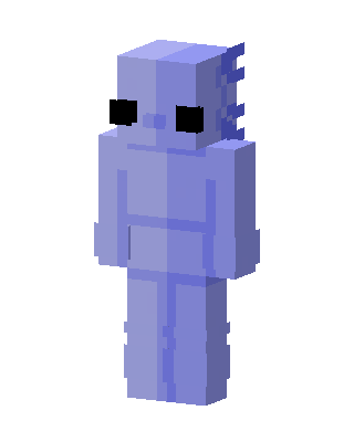 Blue Mob Boy skin, 3D preview