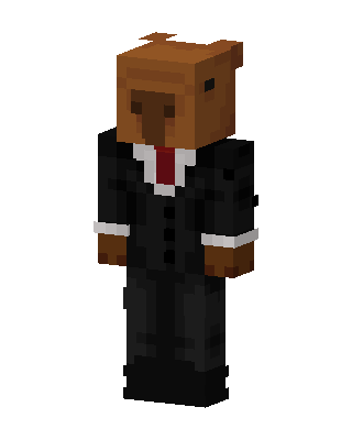 Capybara In Suit skin, 3D preview