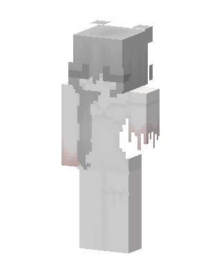 Ghost Girl skin, 3D preview