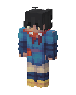 Blue Coat Traveler skin, 3D preview