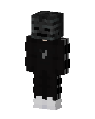 Wither Skeleton Hoodie skin, 3D preview
