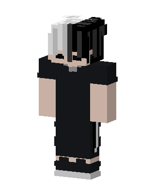 Split Hair Streetwear skin, 3D preview