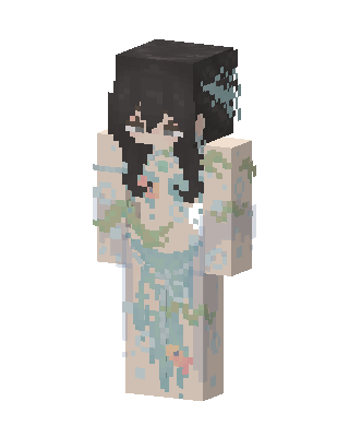 Ocean Nymph skin, 3D preview