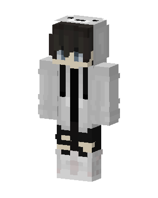 Panda Hoodie Boy Minecraft white skin