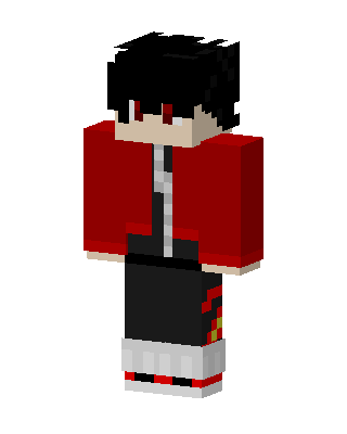 Red Jacket Boy skin, 3D preview