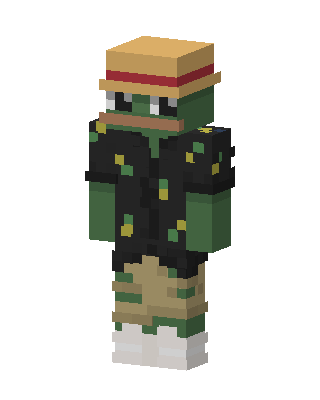 Frog In Straw skin, 3D preview