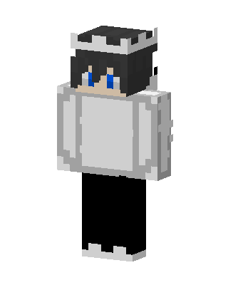 White Crowned Player Boy Minecraft skin