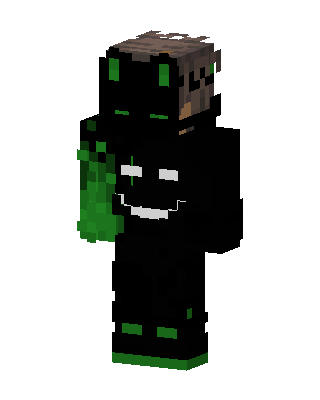 Black Ninja Boy skin, 3D preview