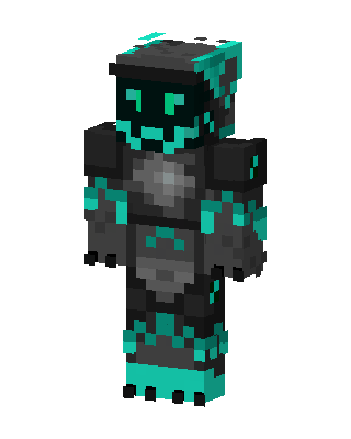 Teal Knight Boy skin, 3D preview