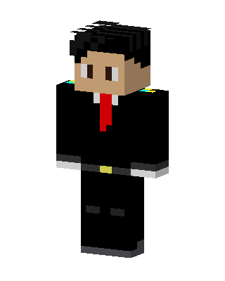 Black Suit Boy skin, 3D preview