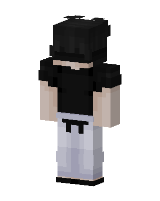 Dark Hair Karateka skin, 3D preview