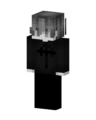 Black Villain Boy skin, 3D preview