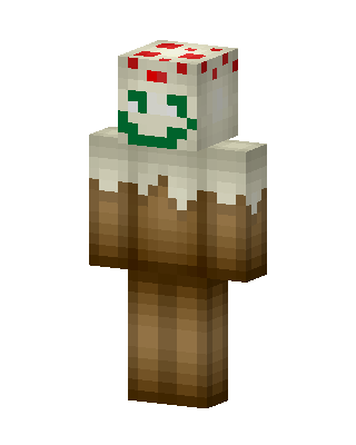 Cake Person skin, 3D preview