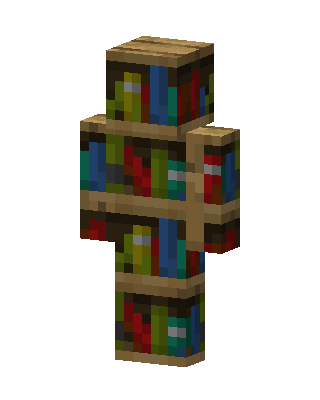 Bookshelf Man skin, 3D preview