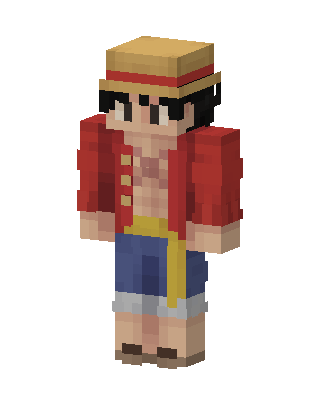 Red Pirate Boy skin, 3D preview