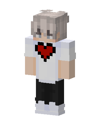 White Player Boy skin, 3D preview