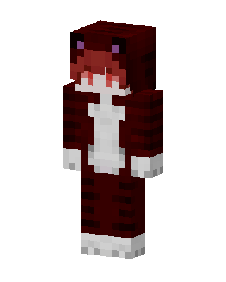 Red Dino Onesie skin, 3D preview