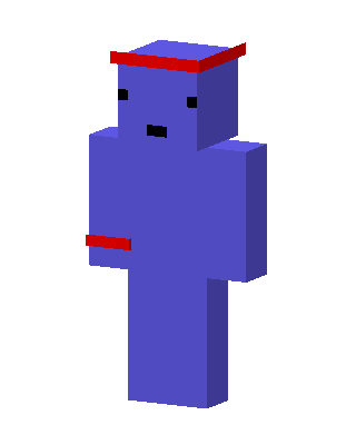 Blue Headband Blob Minecraft skin