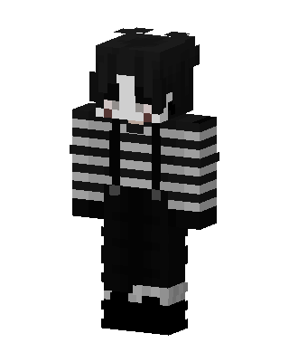 Mime Goth skin, 3D preview